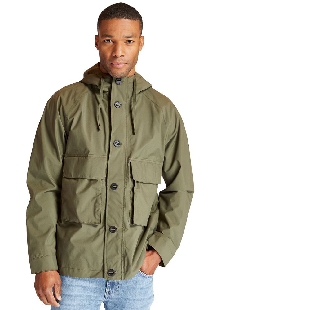 Timberland Mens Jackets Ecoriginal Waterproof Worker - Olive - India BZ1264589